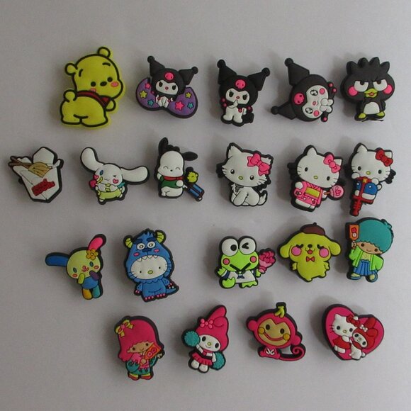 Sanrio Other - Sanrio Animation Shoe Charms for Clogs Sandals Decoration Accessories Lot of 20